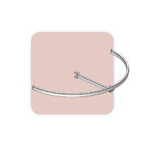 Hanger T shaped curved